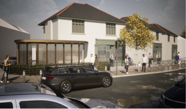 CGI of 287 Cyncoed Road/cafe to let