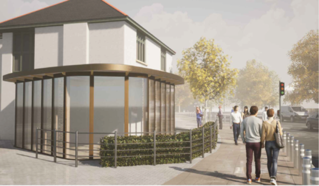 CGI of 287 Cyncoed Road/cafe to let