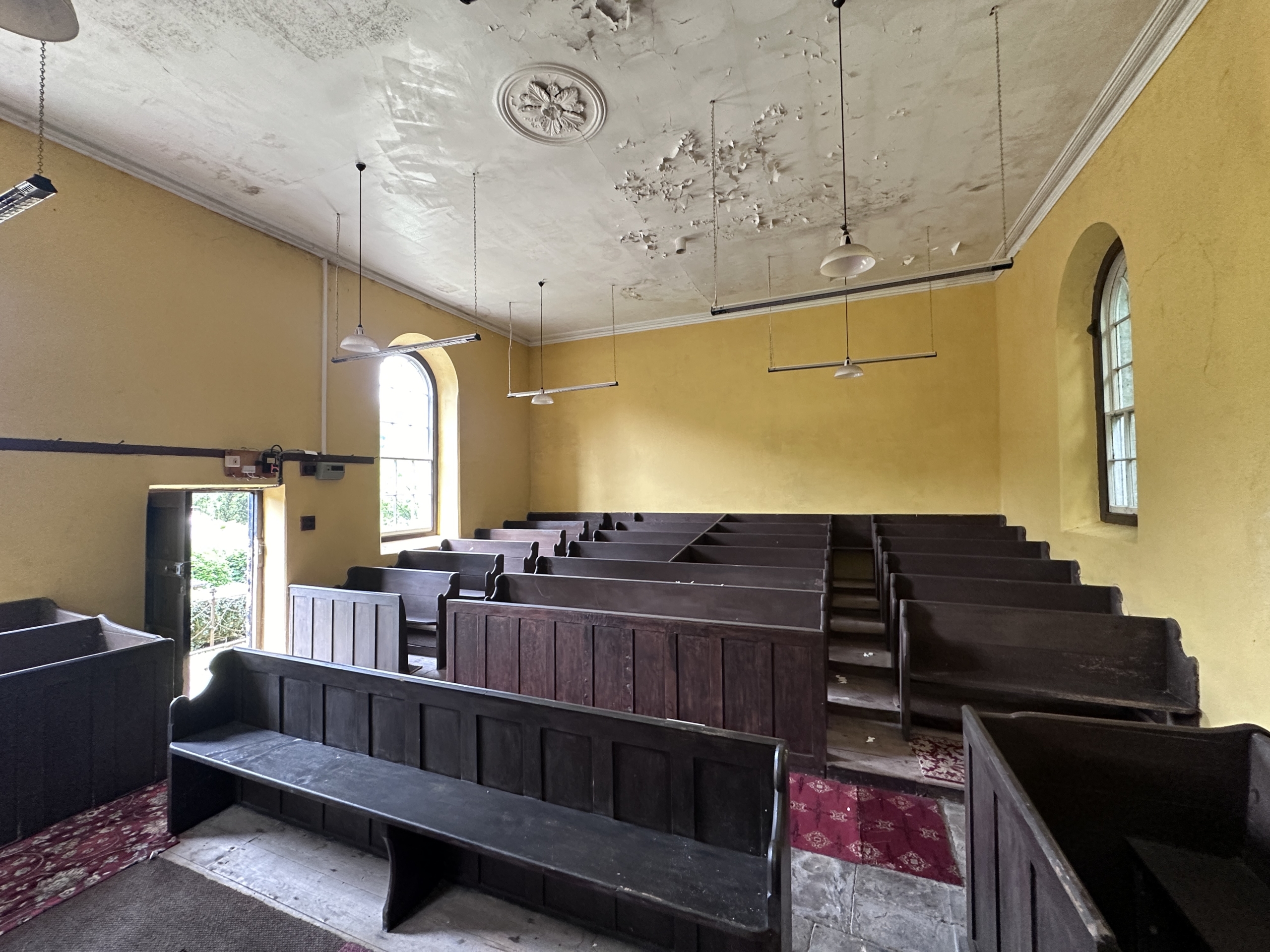 Internal of Soar Baptist Chapel in Llanfihangel