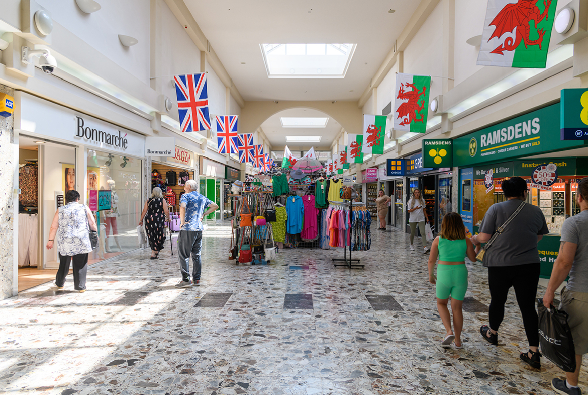 Internal view of Aberafan Shopping Centre