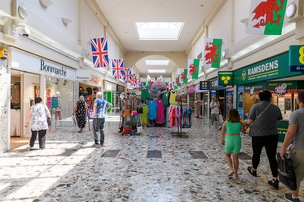 Internal view of Aberafan Shopping Centre