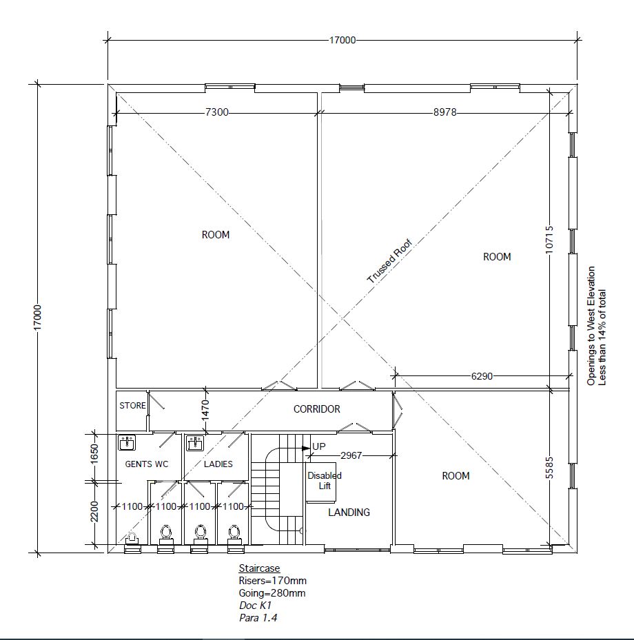 First floor plan of Riverside Court