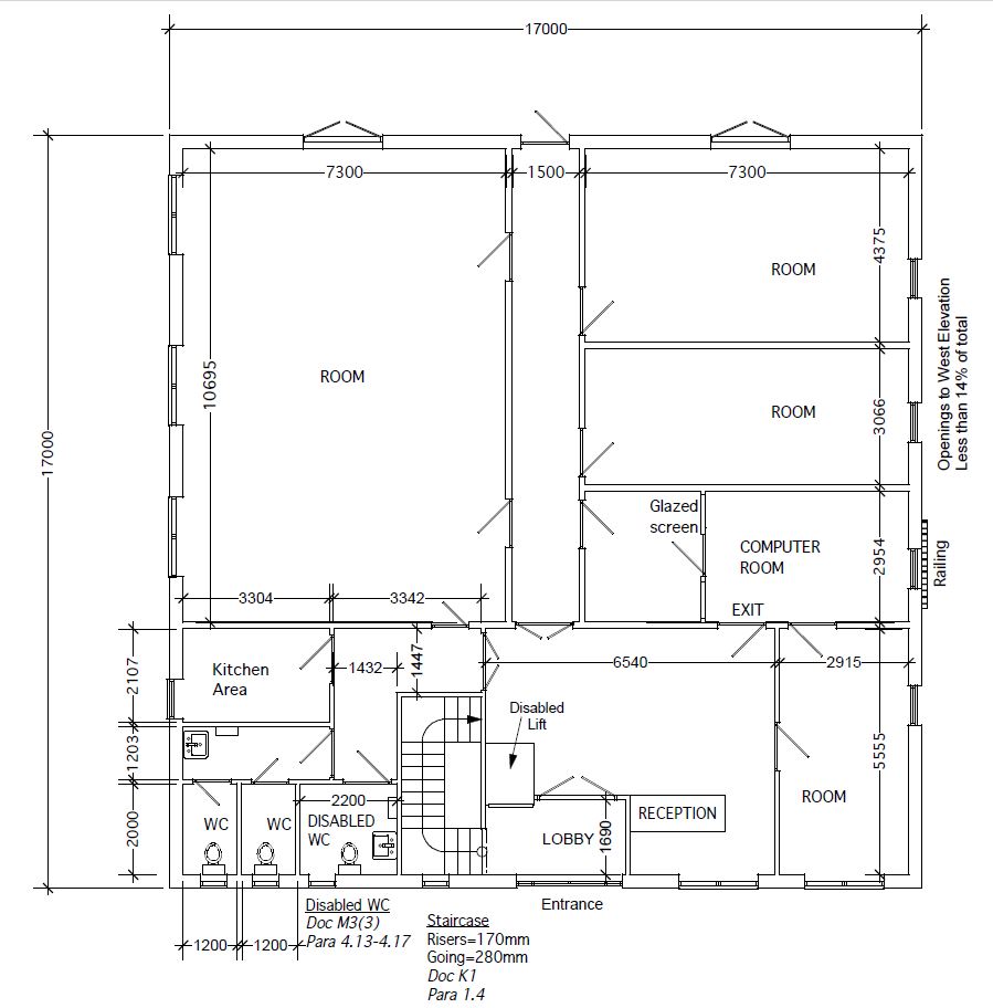 Ground floor plan of Riverside Court