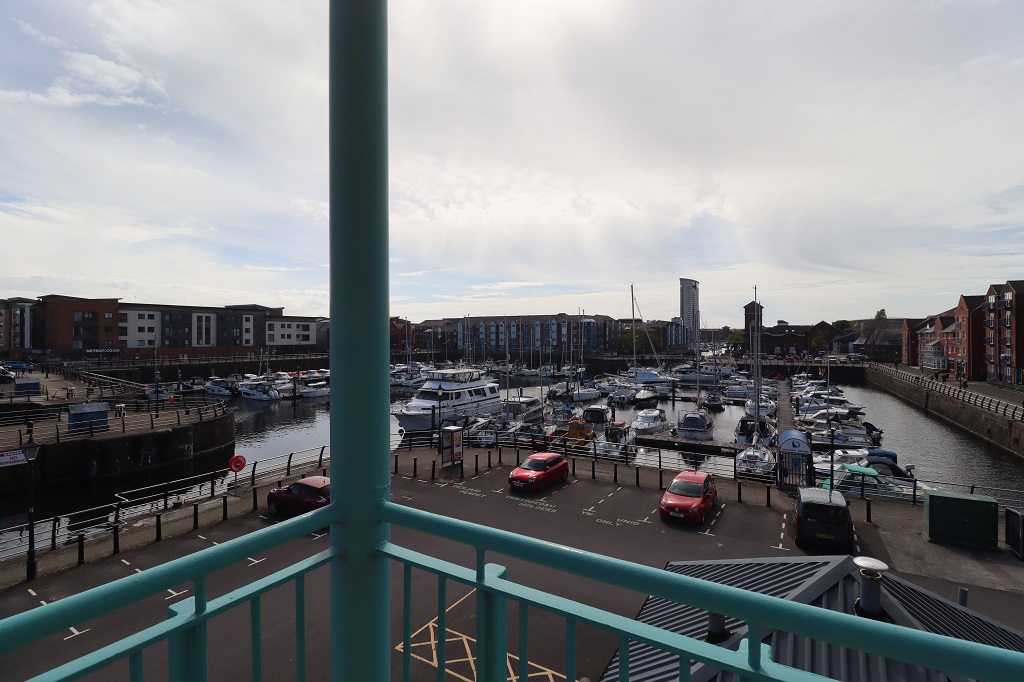 View of surrounding area from the office balcony