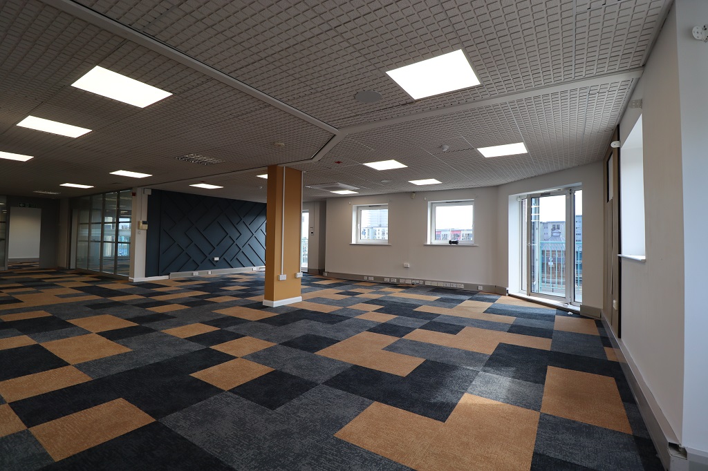 internal view of main office floor