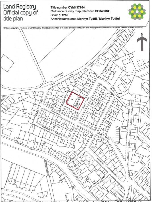 St Tydfil's - Title plan